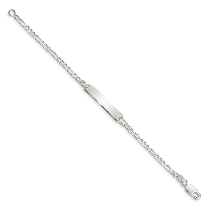 6 Inch Sterling Silver Children'S Id Bracelet