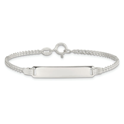 6 Inch Sterling Silver Children'S Id Bracelet