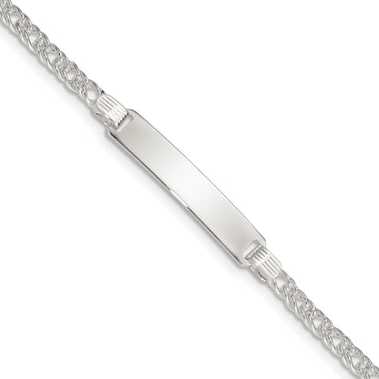 6 Inch Sterling Silver Children'S Id Bracelet