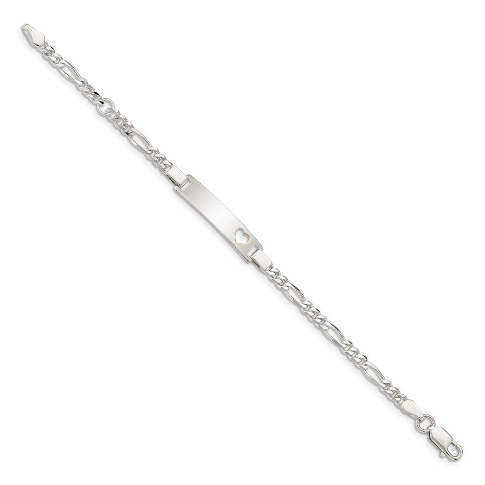 6 Inch Sterling Silver Baby Id Bracelet