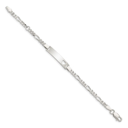 6 Inch Sterling Silver Baby Id Bracelet