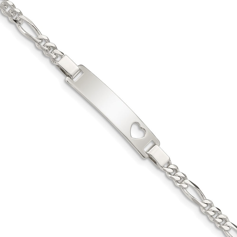 6 Inch Sterling Silver Baby Id Bracelet