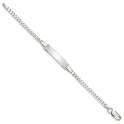 5.5 Inch Sterling Silver Baby Id Bracelet