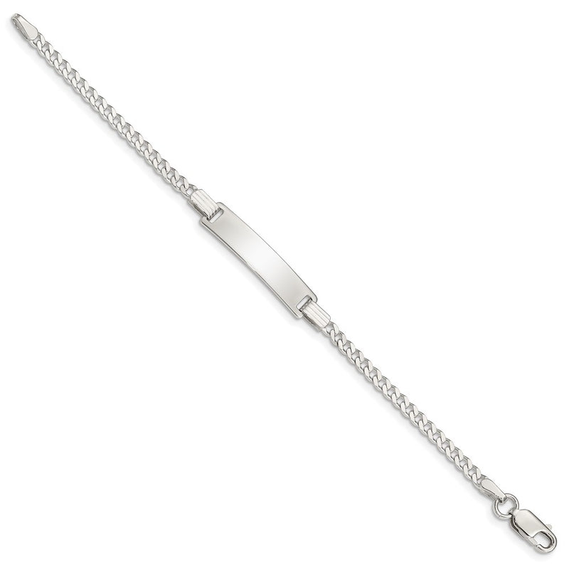 5.5 Inch Sterling Silver Baby Id Bracelet