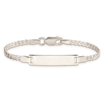 5.5 Inch Sterling Silver Baby Id Bracelet