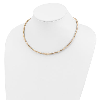 Sterling Silver Rhodium-Plated 18Inch Cream Satin Cord Necklace