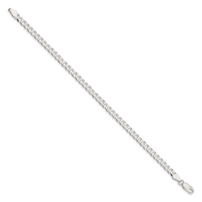 7 Inch Sterling Silver 4.7mm Flat Curb Chain