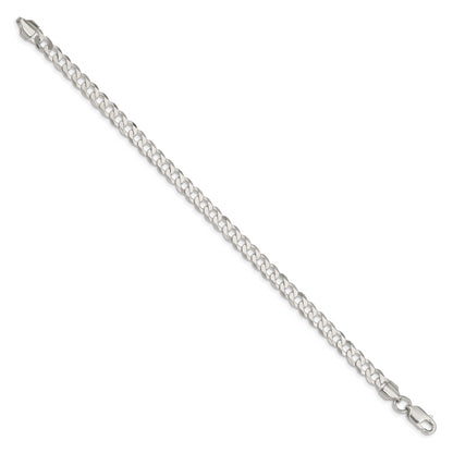 7 Inch Sterling Silver 5.75mm Flat Curb Chain