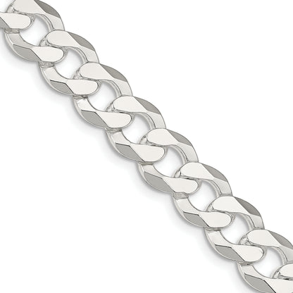 22 Inch Sterling Silver 14mm Flat Curb Chain