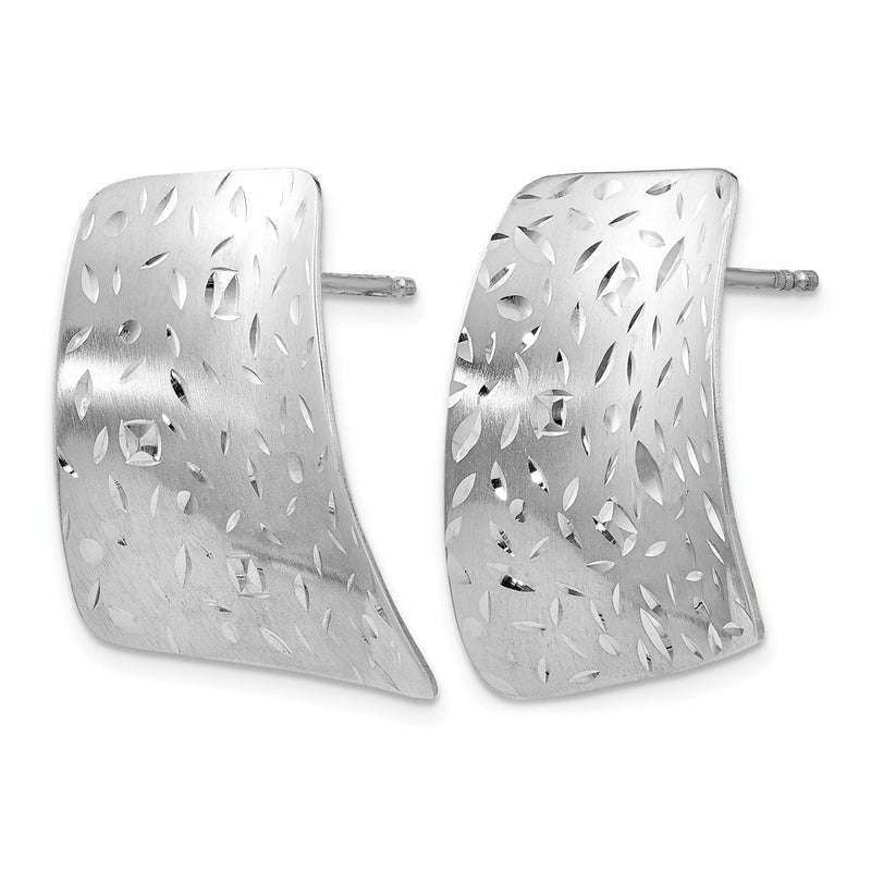 Sterling Silver Radiant Essence D/C Post Earrings