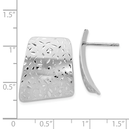 Sterling Silver Radiant Essence D/C Post Earrings