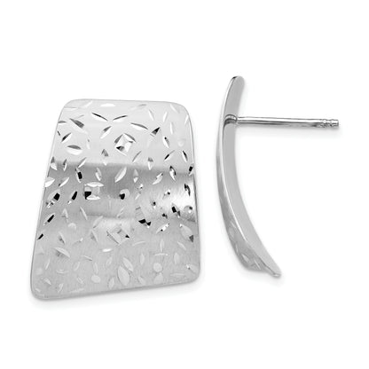 Sterling Silver Radiant Essence D/C Post Earrings