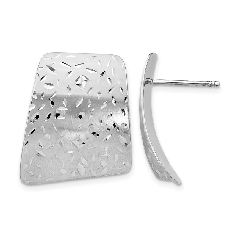 Sterling Silver Radiant Essence D/C Post Earrings