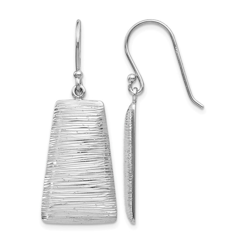 Sterling Silver Radiant Essence Shepherd Hook Earrings
