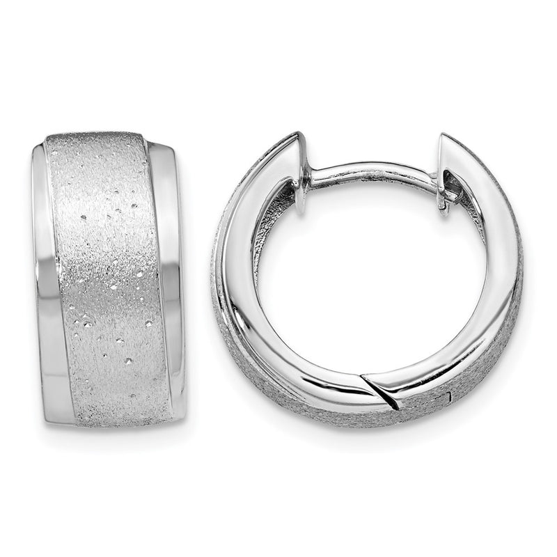Sterling Silver Radiant Essence Hoop Earrings