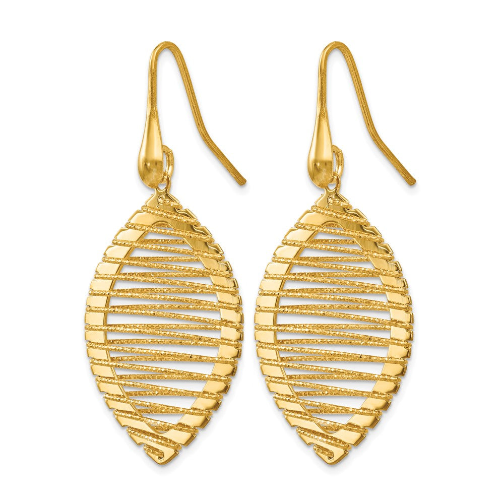 Ss/Gold Plated Sterling Silver Gold-Plated Shepherd Hook Earrings