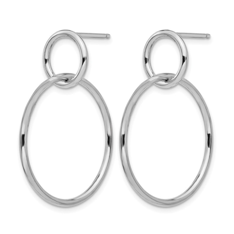Sterling Silver Polished Post Dangle Earrings