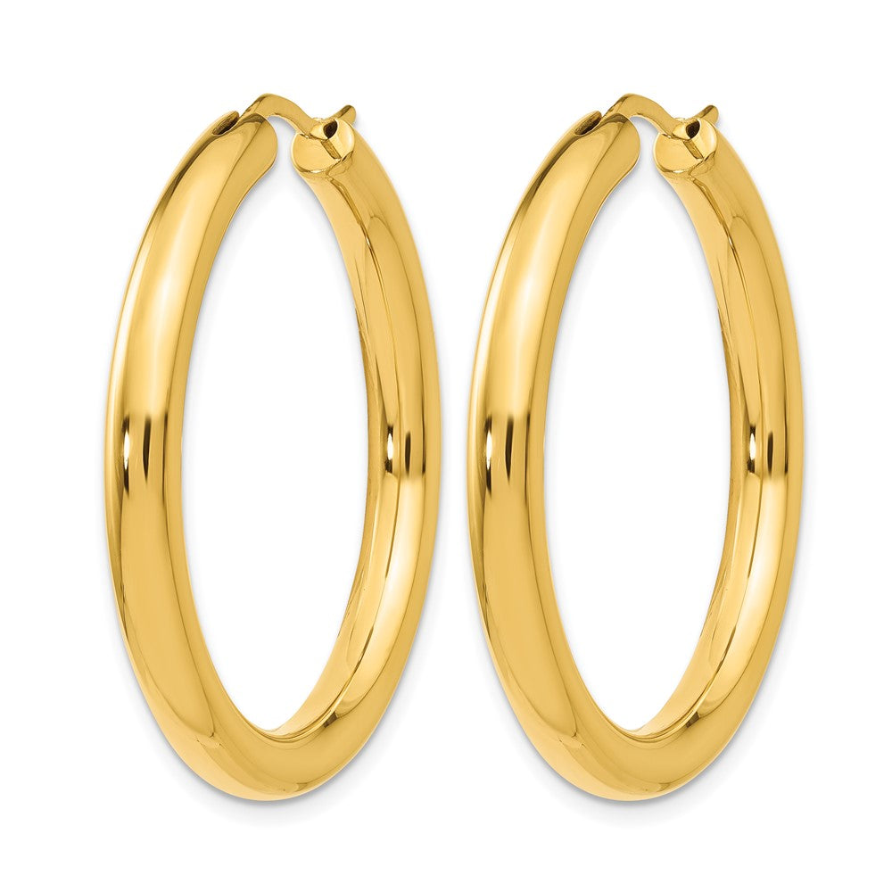 Ss/Gold Plated Sterling Silver Gold-Plated 3.5mm Tube Earrings