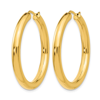 Ss/Gold Plated Sterling Silver Gold-Plated 3.5mm Tube Earrings