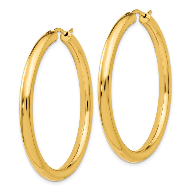 Ss/Gold Plated Sterling Silver Gold-Plated 3.5mm Tube Earrings