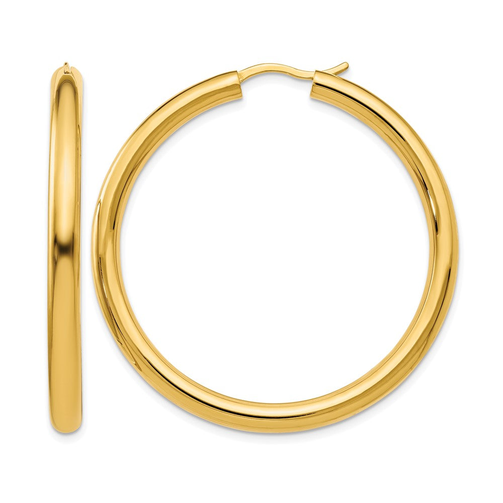 Ss/Gold Plated Sterling Silver Gold-Plated 3.5mm Tube Earrings
