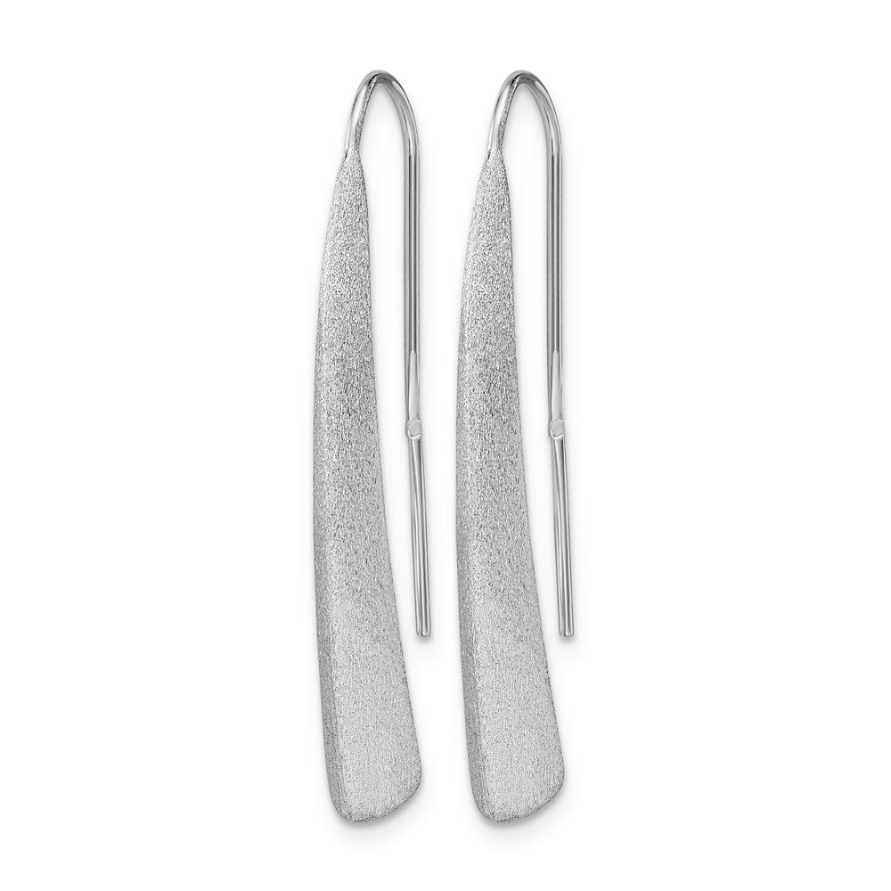 Sterling Silver Polished And Brushed Earrings