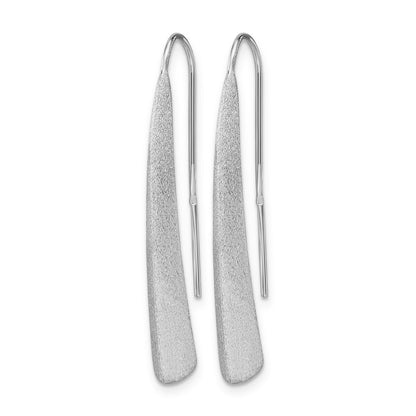 Sterling Silver Polished And Brushed Earrings