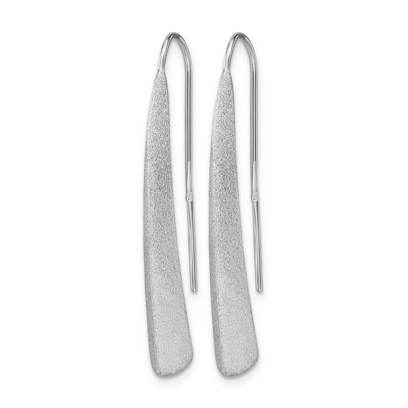 Sterling Silver Polished And Brushed Earrings