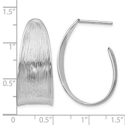 Sterling Silver Polished And Textured Earrings