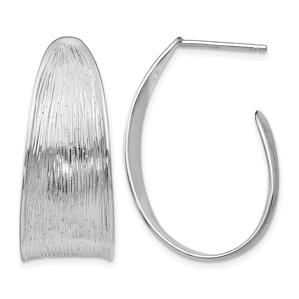 Sterling Silver Polished And Textured Earrings
