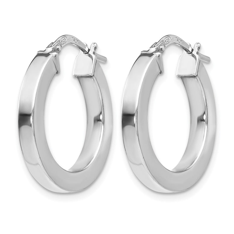 Sterling Silver Polished Hoop Earrings