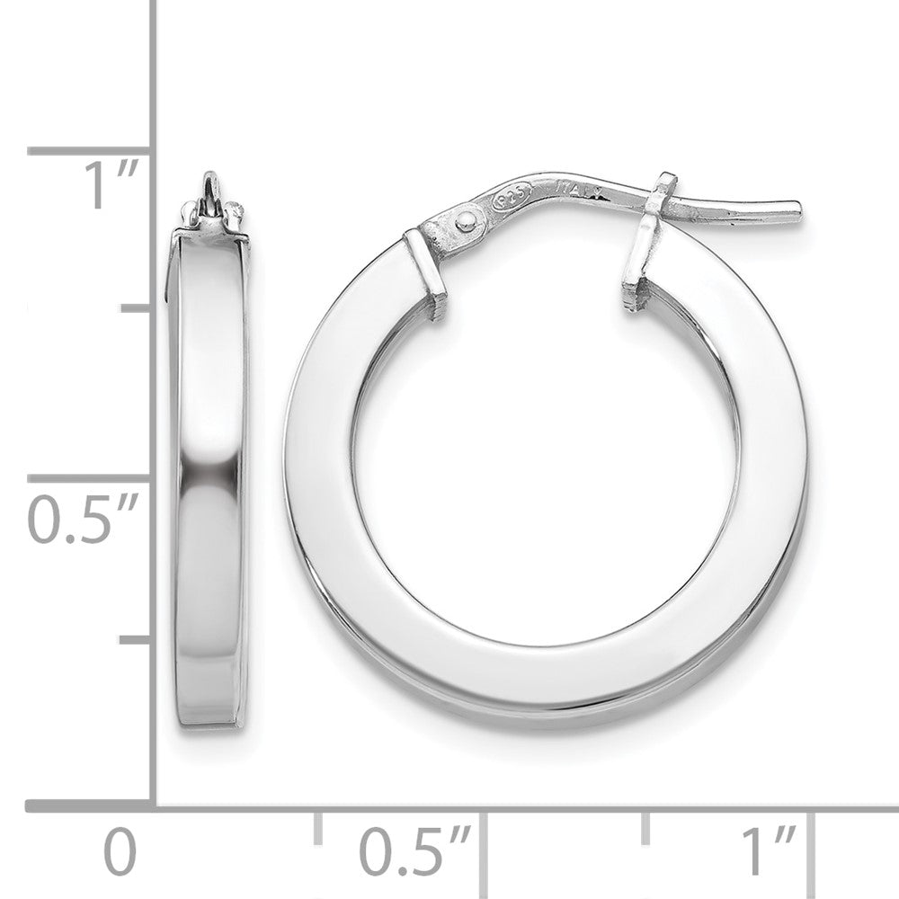Sterling Silver Polished Hoop Earrings