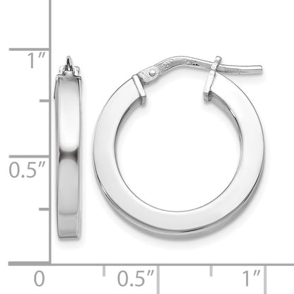 Sterling Silver Polished Hoop Earrings