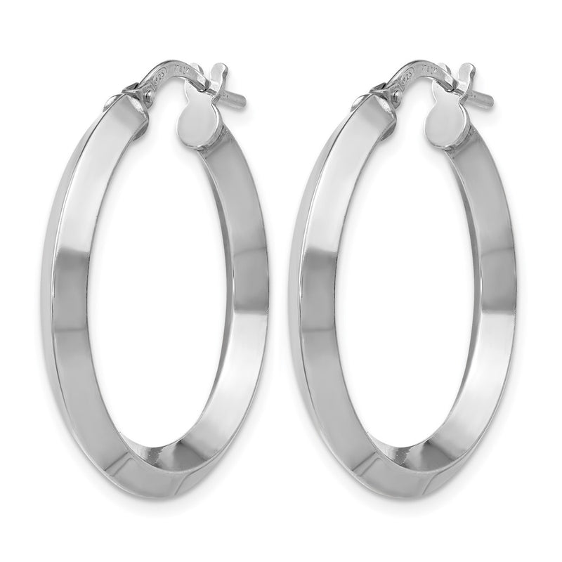 Sterling Silver Polished Hoop Earrings