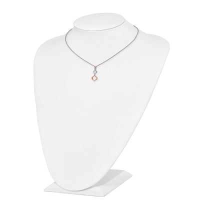 Sterling Silver & Rose-Tone W/1.5In Ext. Necklace