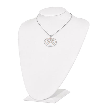 Ss/Rose Plated Sterling Silver Rose Gold-Plated D/C W/1In Ext. Necklace