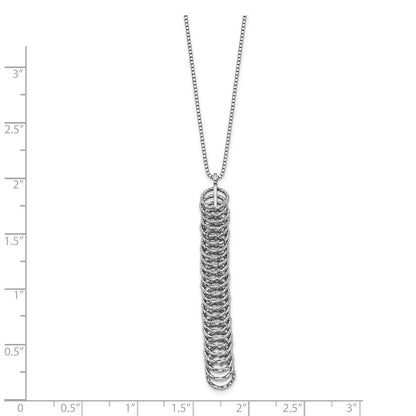 Sterling Silver Polished W/2 In Ext. Fancy Necklace