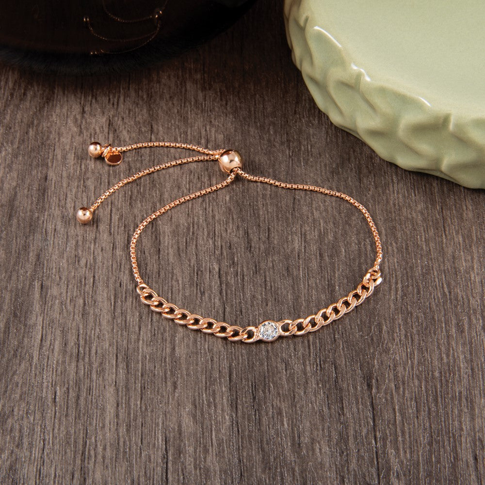 sterling-silver-rose-tone-polished-cz-bolo-bracelet-qlf1258
