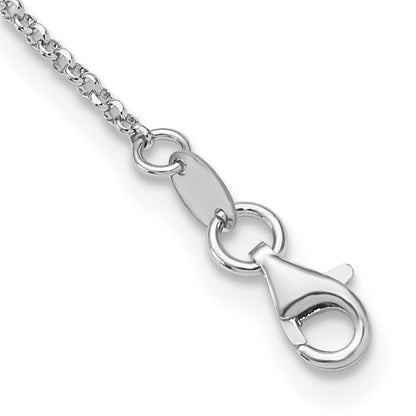 Sterling Silver Rhodium Plated Etched Circles Necklace