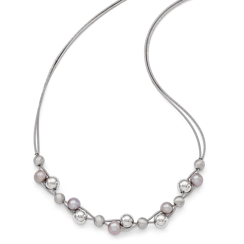 Sterling Silver Polished W/2.5In Ext. Necklace