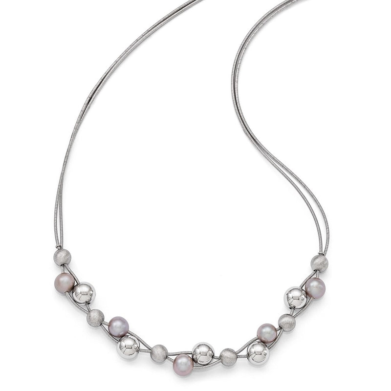 Sterling Silver Polished W/2.5In Ext. Necklace