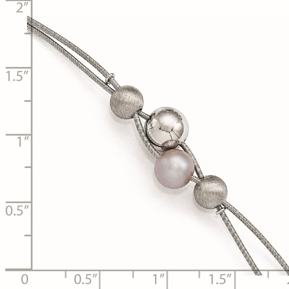 7.5 Inch Sterling Silver Polished W/2In Extender Bracelet