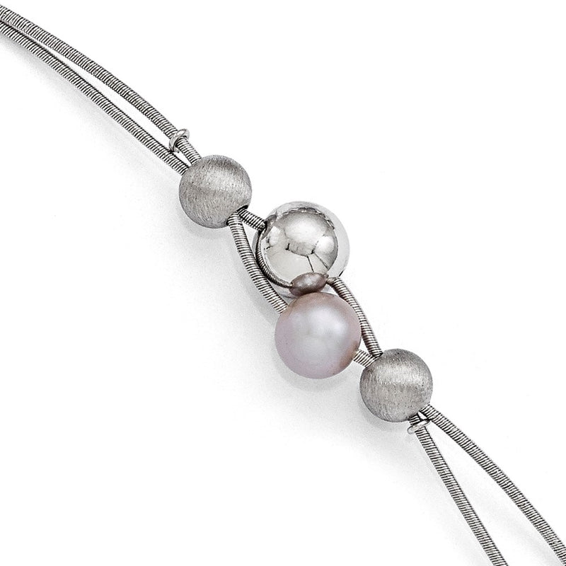 7.5 Inch Sterling Silver Polished W/2In Extender Bracelet