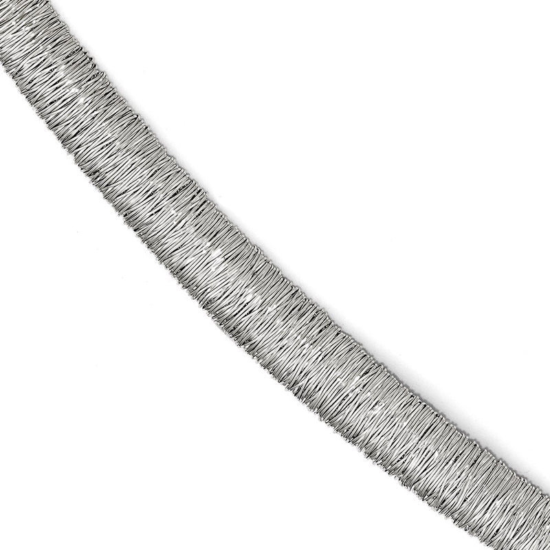 7.5 Inch Sterling Silver Polished And Textured Bracelet