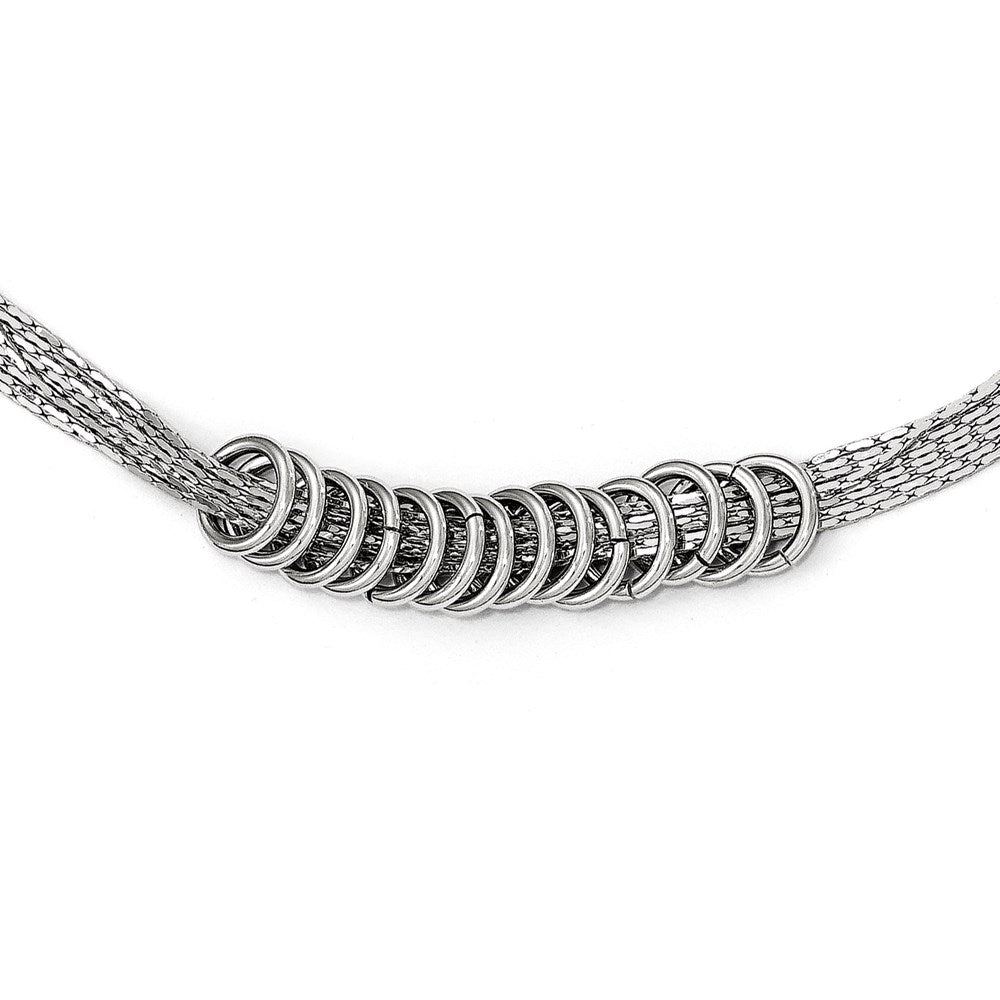 Sterling Silver 9 -.50 mm Multi-Strand Necklace