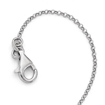 Sterling Silver Brushed Flower Necklace