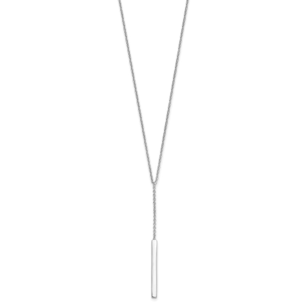 Sterling Silver Polished W/1In Ext. Necklace