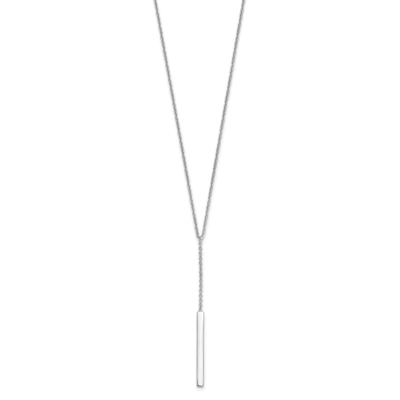 Sterling Silver Polished W/1In Ext. Necklace