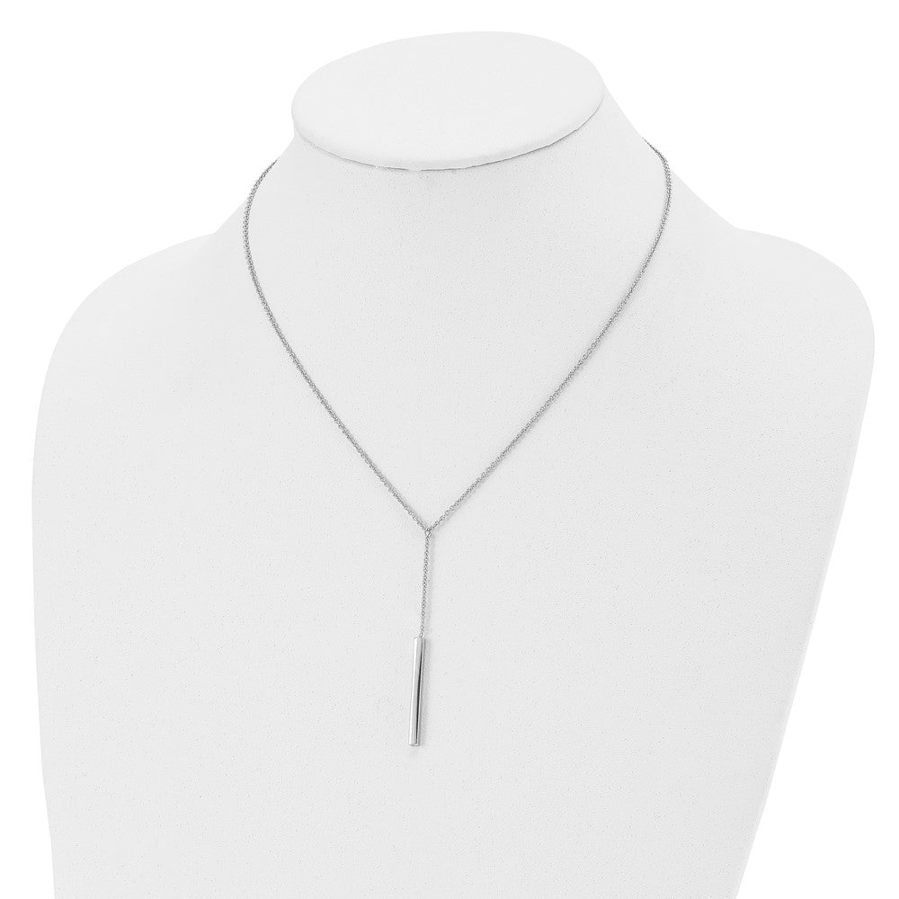 Sterling Silver Polished W/1In Ext. Necklace