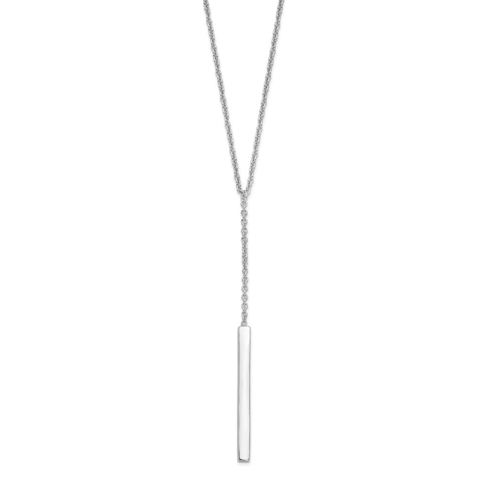 Sterling Silver Polished W/1In Ext. Necklace